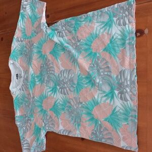 CSG Men's Medium Hawaiian Palm Print Tee